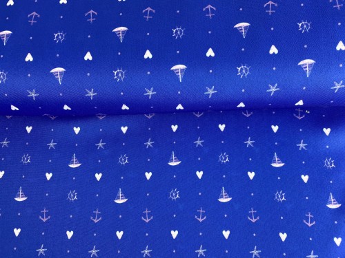 Tkanina dekoracyjna, motyw morski