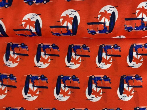 Tkanina dekoracyjna, motyw wakacyjny