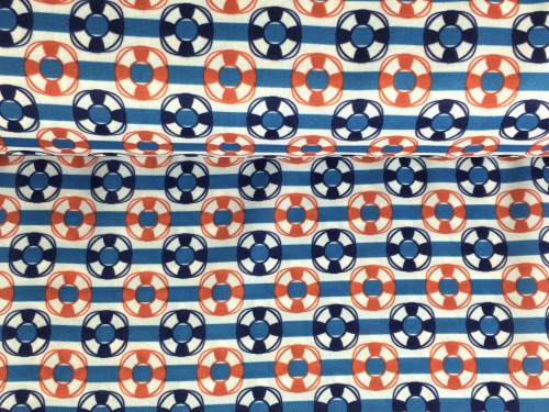 Tkanina dekoracyjna, motyw morski