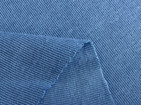 Dzianina bawełniana, gładki prążek /SKAZY