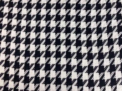 Tkanina poliestrowo-wiskozowa, pepitka kurza stopa