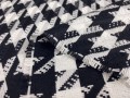 Tkanina poliestrowo-wiskozowa, pepitka kurza stopa