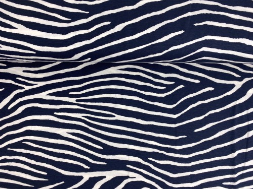 Dzianina, jersey wiskozowy, zebra