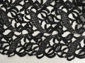 Koronka, gipiura, czarna