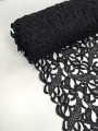 Koronka, gipiura, czarna