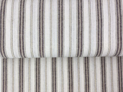 Len z wiskozą, biało-brązowe paski 
