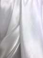 Cienka satyna poliestrowa, ciepła biel