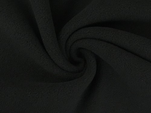 Czarny polar poliestrowy, 270 g/m2
