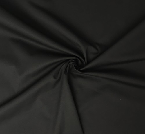 Czarna tkanina diagonalna, bawełna  z elastanem, twill