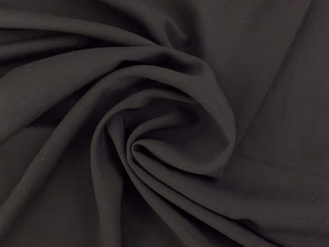 Tkanina wiskozowa, czarna