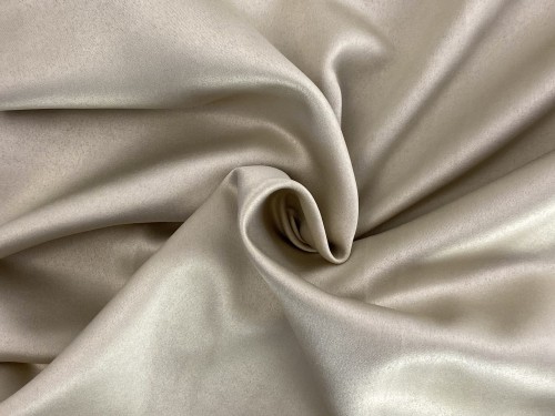 Satyna poliestrowa, chłodny beż