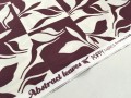Tkanina bawełniana dekoracyjna, motyw kwiatowy burgundowy