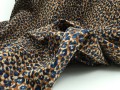 Bawełna satynowa z elastanem z motywem zwierzęcym, panterka