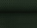 Tkanina bawełniana, gruby wafel, butelkowa zieleń