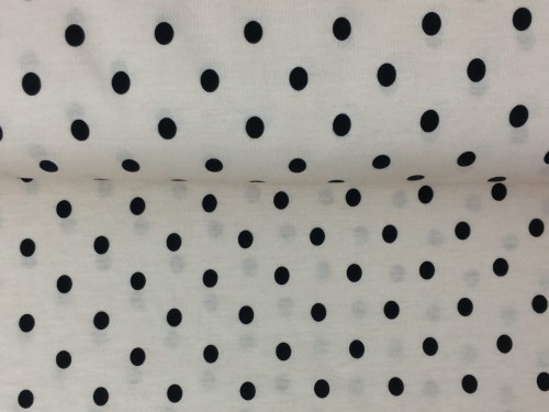 Dzianina bawełniana jersey, kropki, Teofilów  