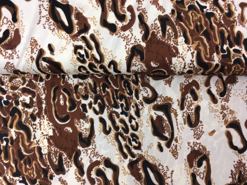 Cienka dzianina poliestrowa,  motyw zwierzęcy