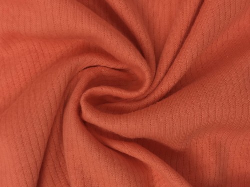 Dzianina bawełniana koralowa, prążek, Teofilów