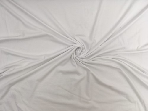 Dzianina bawełniana z elastanem, biały jersey, Teofilów