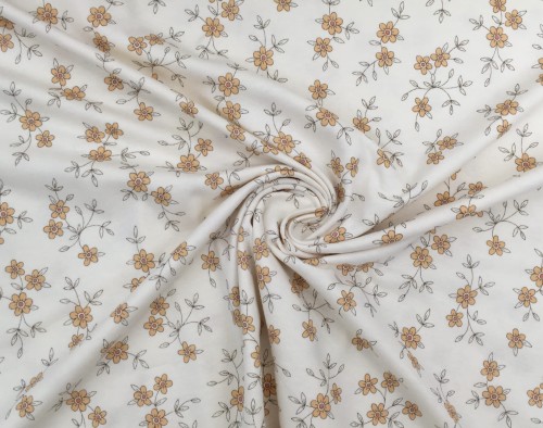 Dzianina bawełniana jersey, kwiatki, Teofilów 