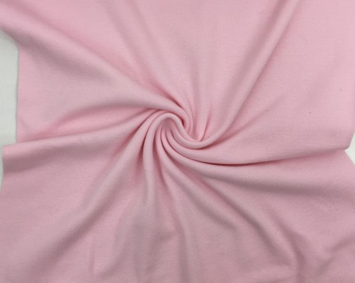 Dzianina ściągaczowa, ściągacz gładki, pastelowy, cukierkowy róż, 1szt=0,1mb