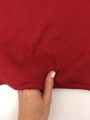 Dzianina, ściągacz gładki czerwony, bawełna z elastanem 1szt=0,1mb  