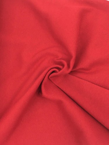 Dzianina, ściągacz gładki czerwony, bawełna z elastanem 1szt=0,1mb  
