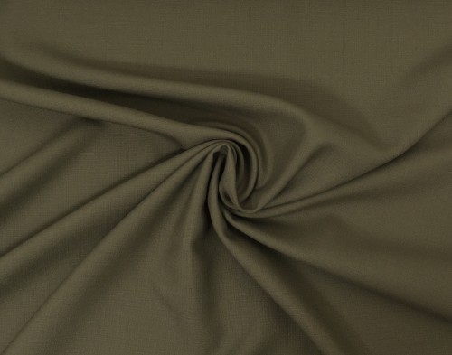 Tkanina kostiumowa, garniturowa, wełna z domieszką, zgniła zieleń