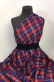 Elanowełna, tkanina ubraniowa w kratę, tartan 