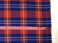 Elanowełna, tkanina ubraniowa w kratę, tartan 