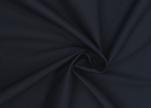 Granatowa tkanina diagonalna, bawełna  z elastanem, twill 