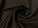 Tkanina wiskozowa z lnem, elastyczna, czarna