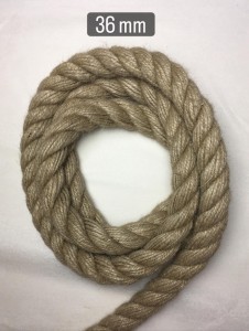 Lina jutowa skręcana, sznurek jutowy, fi 36mm
