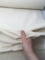 Gruba surówka bawełniana, surowe płótno o skośnym splocie, drelich, 1mb, szer. 160 cm, gram. 230 g/m2